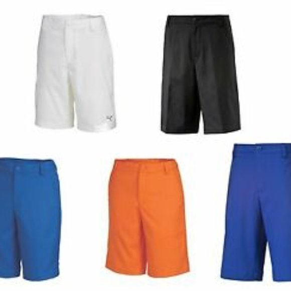 New! PUMA Junior S White Tech Short JRs DryCell UPF 50+ Golf Golfing Sport - Picture 3 of 7